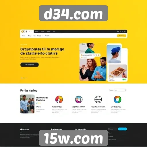 Análise detalhada do design de interface do d34.com